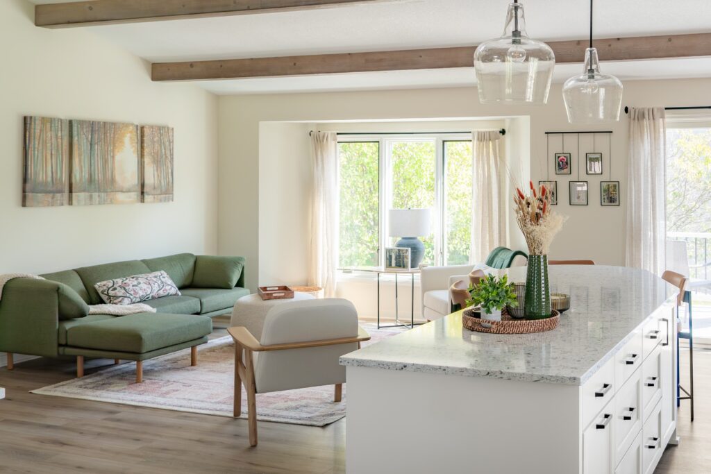 beautiful airy living room