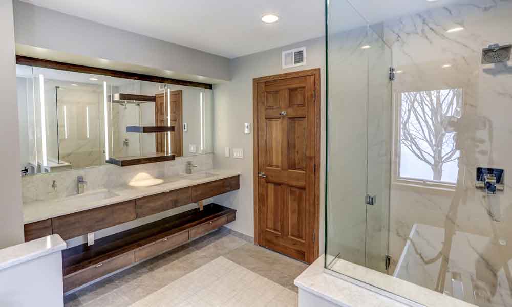 Bathroom vanity design ideas to consider before starting your remodel with Titus Contracting in the Twin Cities.