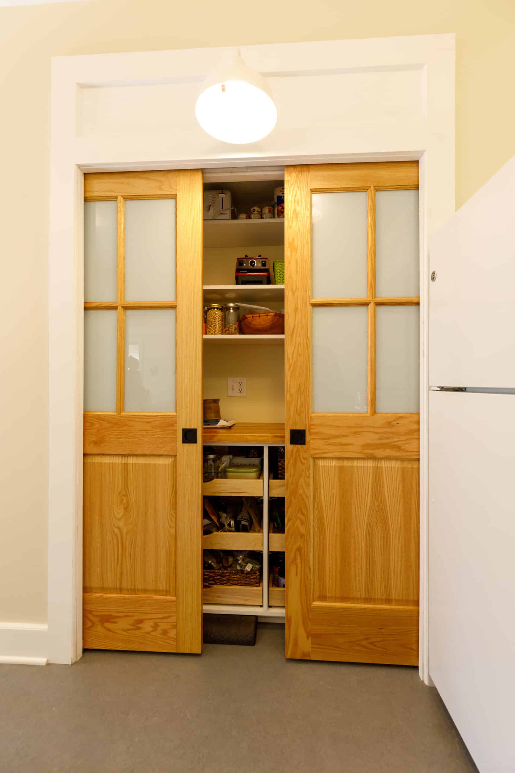 Pantry in upstairs home addition