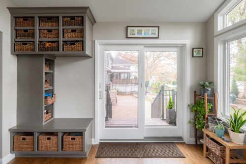 mudroom with storage