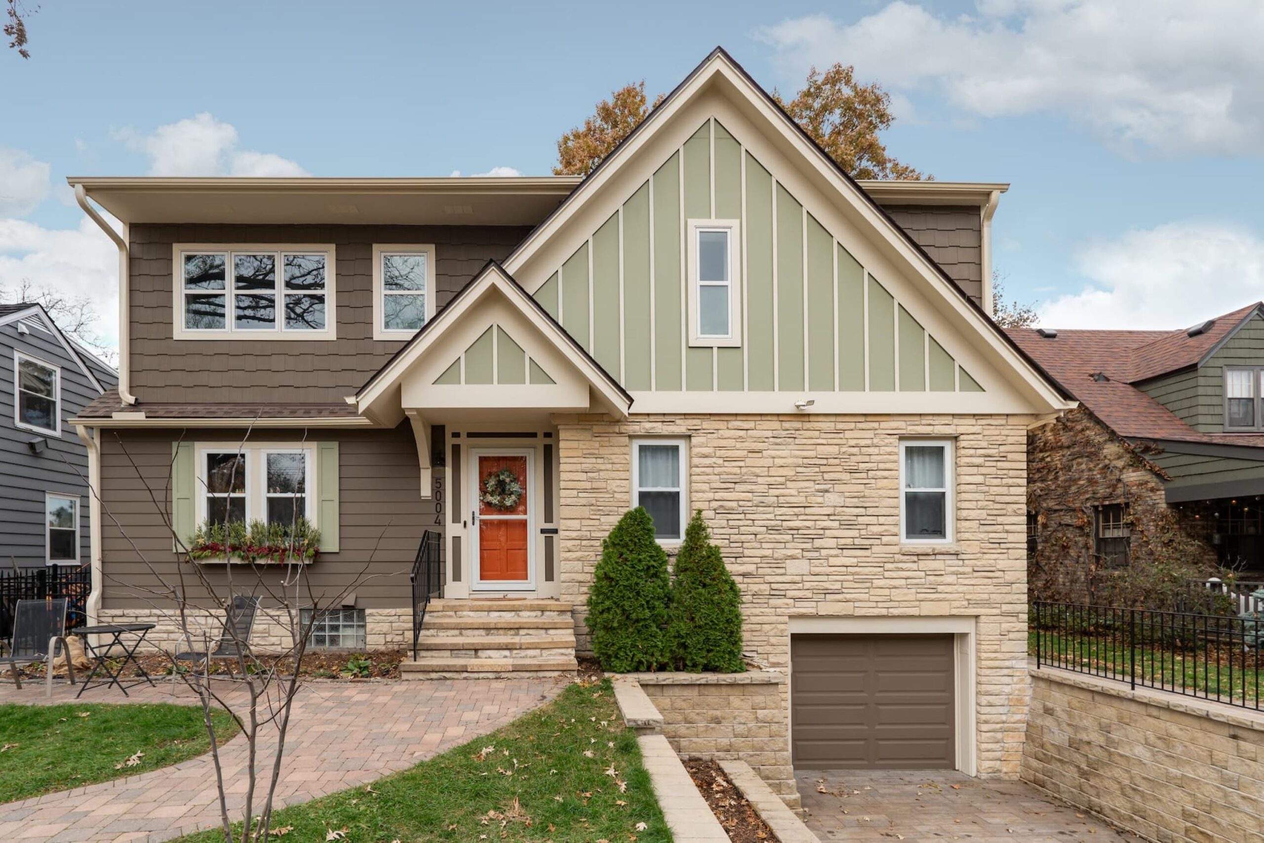 exterior of a single family home