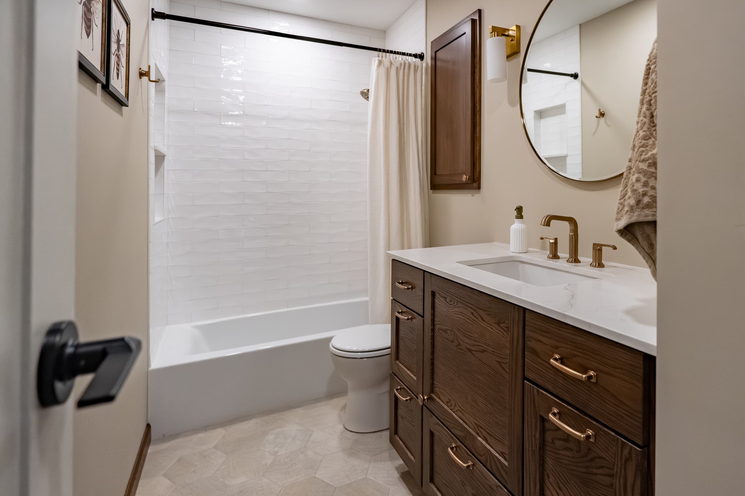 interior of a small bathroom